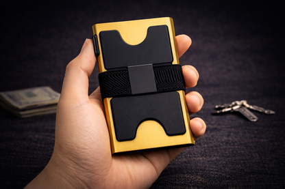 2026 New Slim Aluminum Card Wallet RFID Pop-up Push Button Bank Credit Card Case Holder Thin Smart Metal Wallet for Men Women