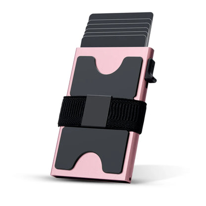 2026 New Slim Aluminum Card Wallet RFID Pop-up Push Button Bank Credit Card Case Holder Thin Smart Metal Wallet for Men Women