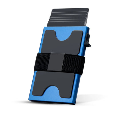 2026 New Slim Aluminum Card Wallet RFID Pop-up Push Button Bank Credit Card Case Holder Thin Smart Metal Wallet for Men Women