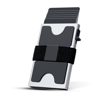 2026 New Slim Aluminum Card Wallet RFID Pop-up Push Button Bank Credit Card Case Holder Thin Smart Metal Wallet for Men Women