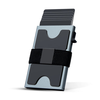 2026 New Slim Aluminum Card Wallet RFID Pop-up Push Button Bank Credit Card Case Holder Thin Smart Metal Wallet for Men Women